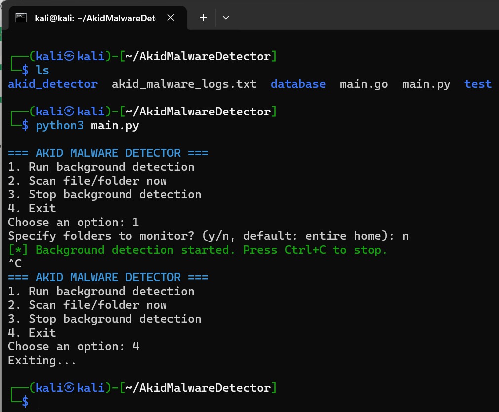 AKID Malware Detector