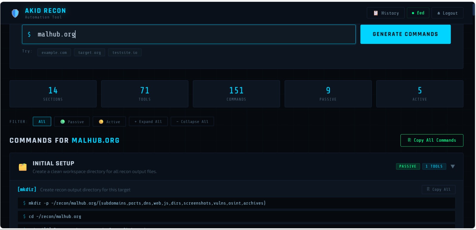 AKID's Recon Automation Tool
