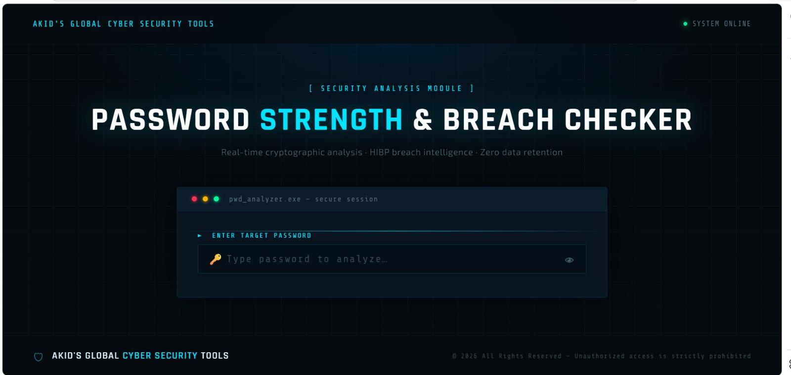 Password Strength & Breach Checker